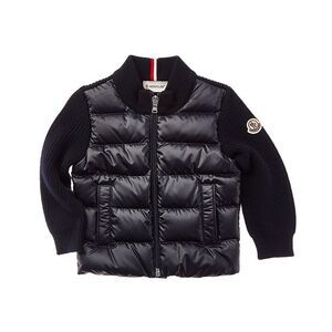 Moncler Girls  Puffer Front Wool Down Jacket